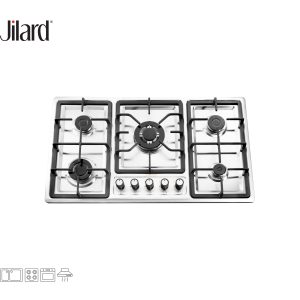 گاز رومیزی ۵ شعله استیل S-2504
